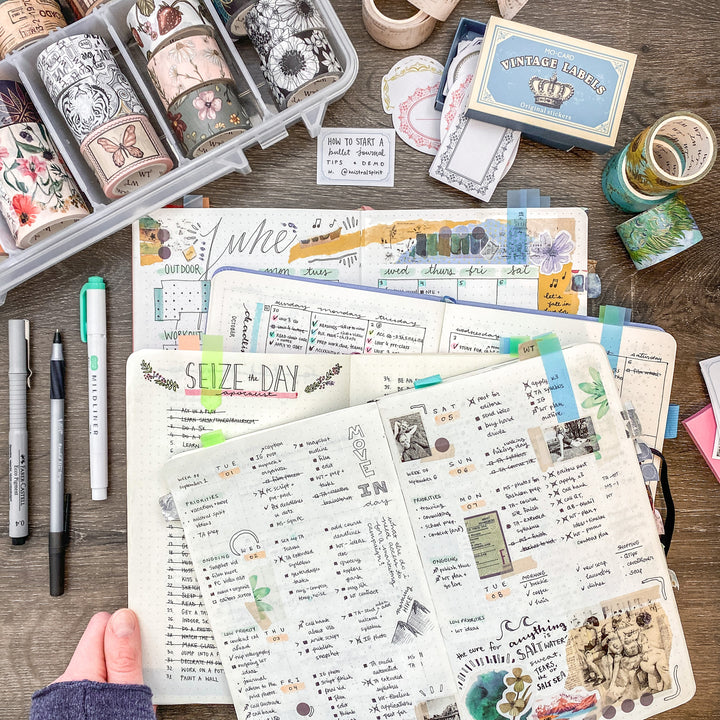 31 Bullet Journal Setup Ideas With Washi Tapes
