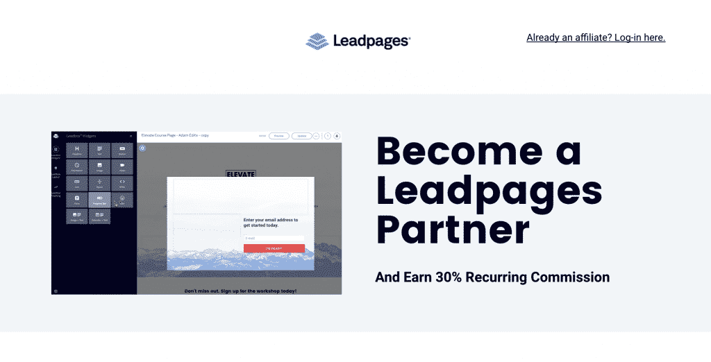 leadpages affiliate program